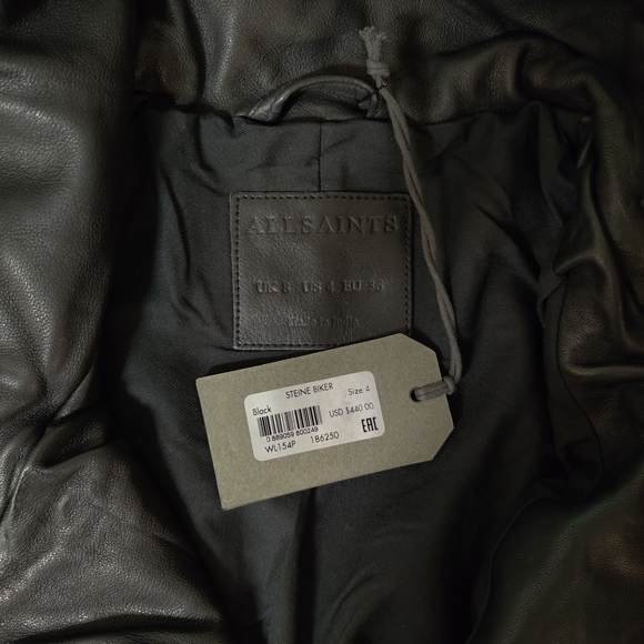 AllSaints Leather Jacket - Picture 9 of 10
